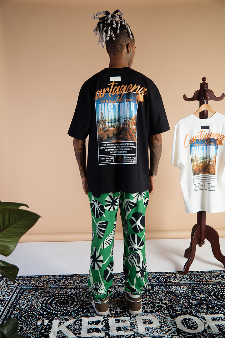 T-shirt black cartagena oversized