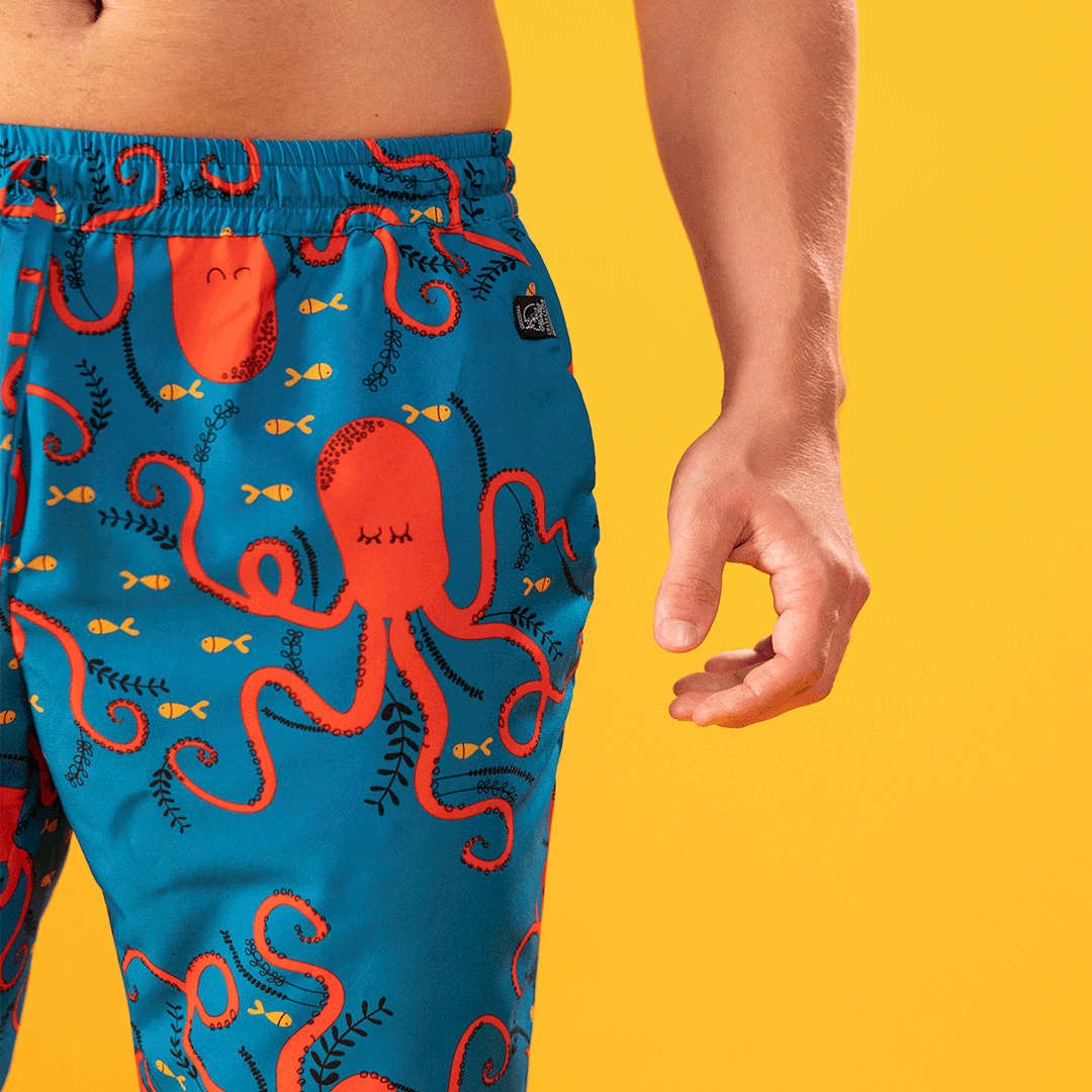 Pants men patterned ALANLAC