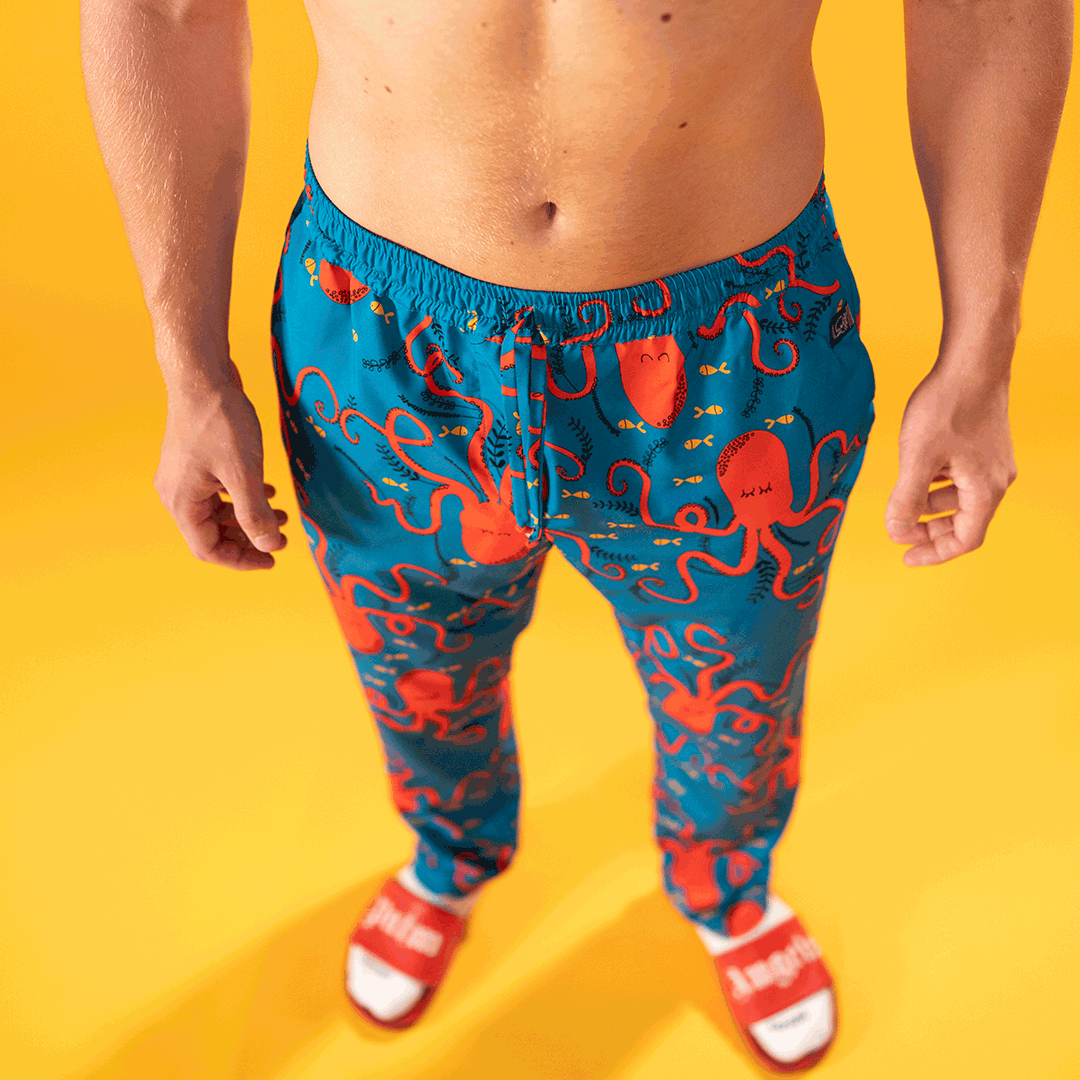 Pants men patterned ALANLAC