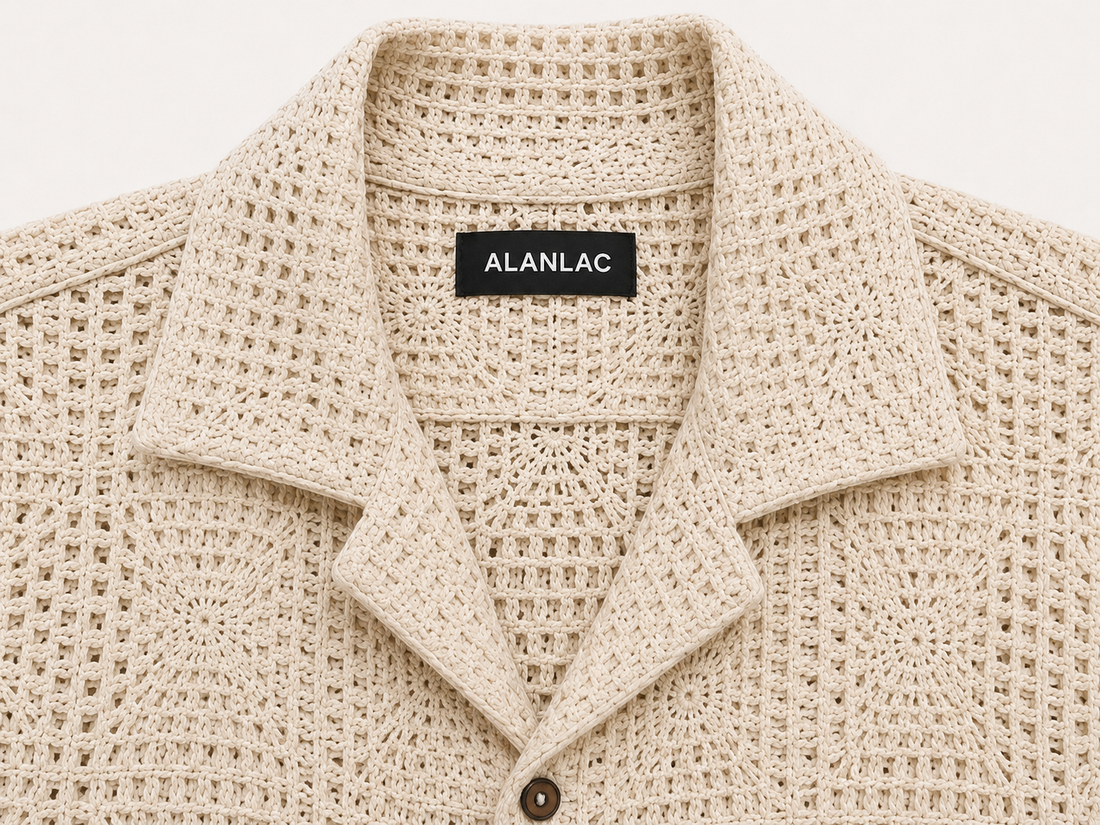 Crafted from 100% Colombian cotton, featuring a unique textured weave that brings character and effortless sophistication to every look.

Produced in limited quantities, this piece is designed for those who value authenticity, quality, and timeless style.
