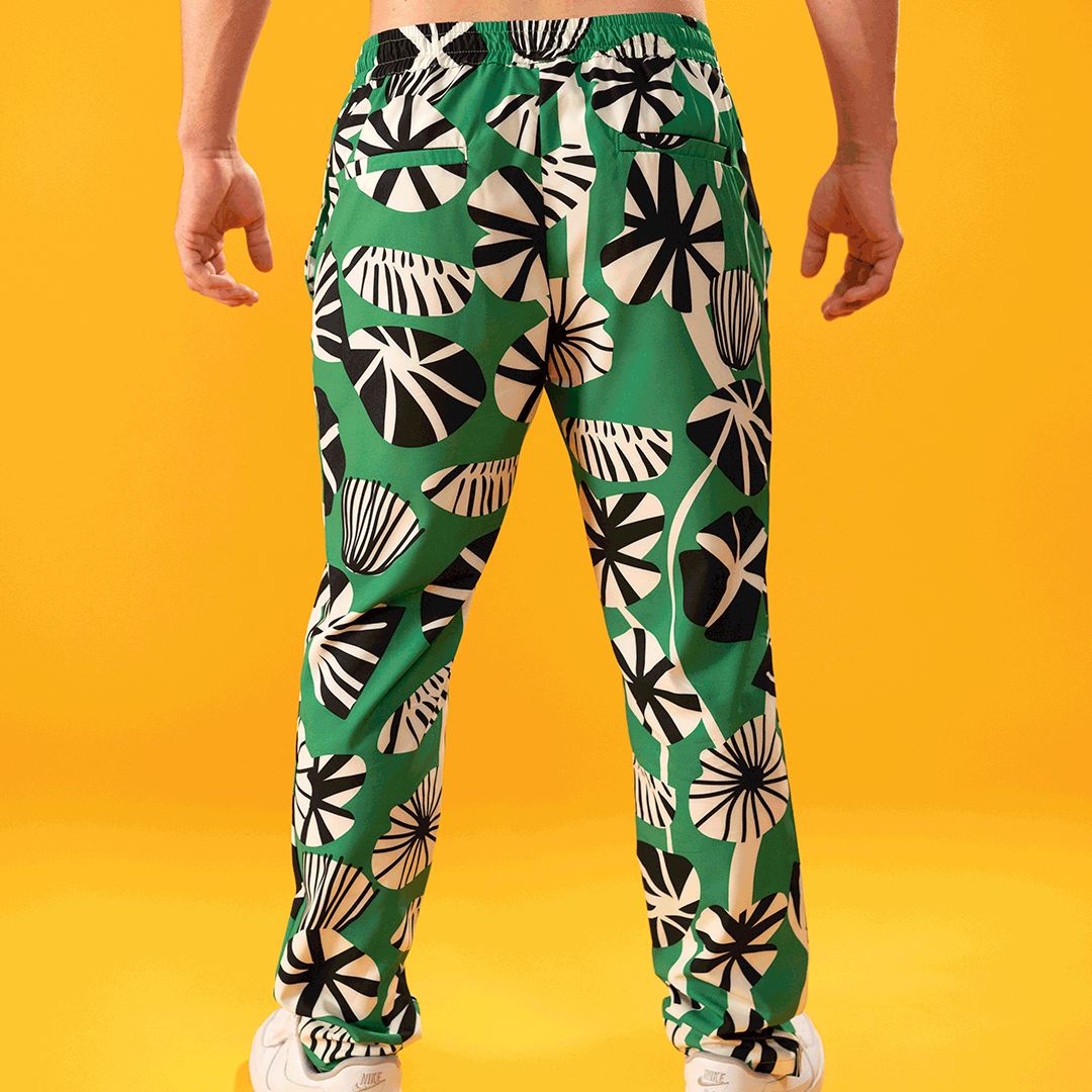 Pants men patterned ALANLAC