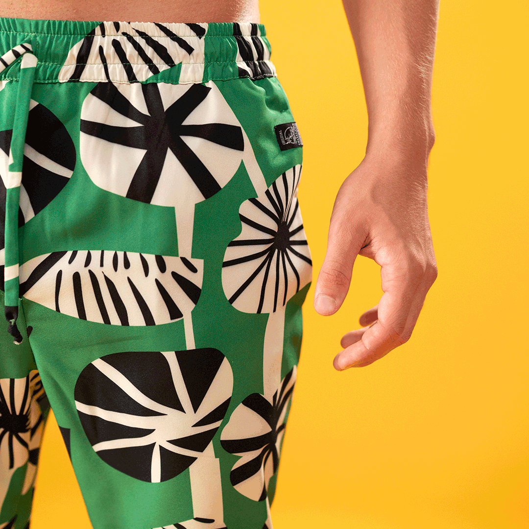 Pants men patterned ALANLAC