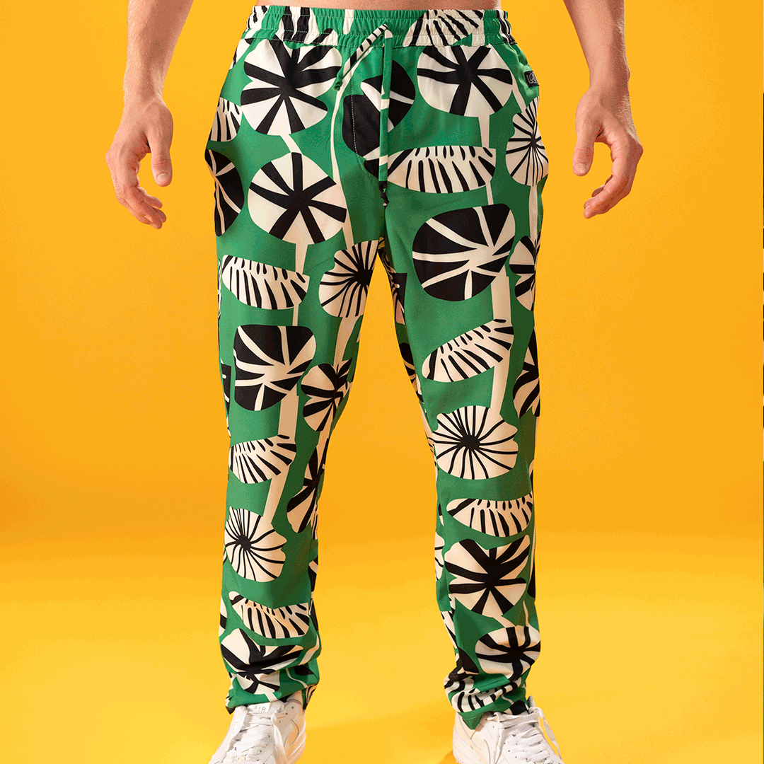 Pants men patterned ALANLAC