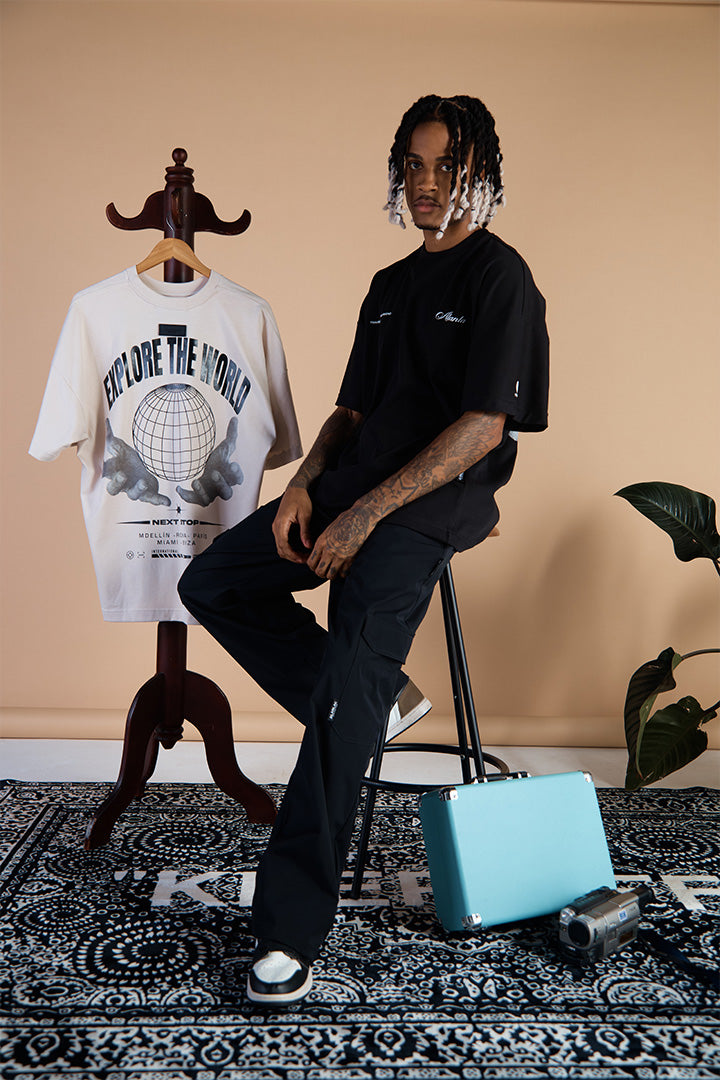 Tshirt perls travels oversized